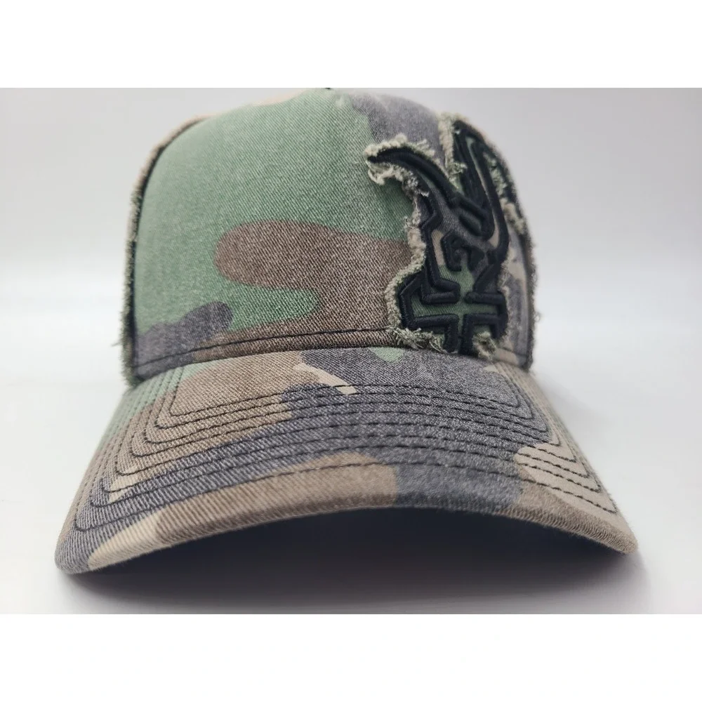 Chicago White Sox Hat Cap Camo New Era Mesh Trucker Snapback Men MLB Green Black